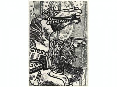 Photo finish intaglio collagraph